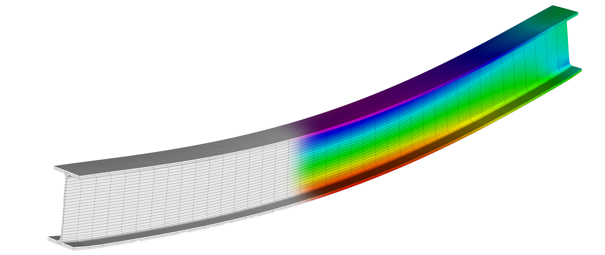 I-beam FEM Simulation